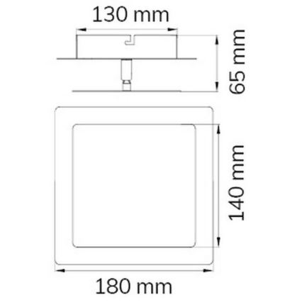 Wofi 451401709000 - LED væglampe FEY LED/8W/230V krom