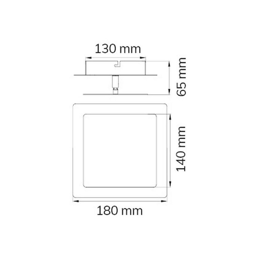 Wofi 451401709000 - LED væglampe FEY LED/8W/230V mat krom