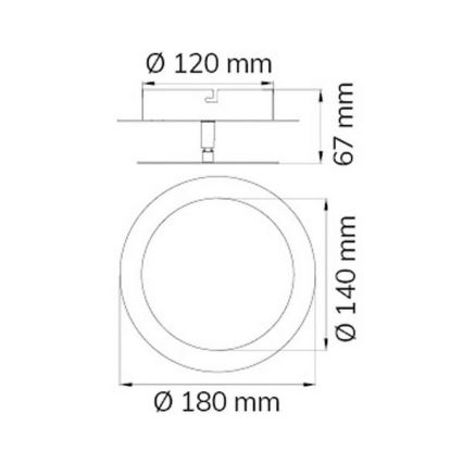 Wofi 451701709000 - LED væglampe SLIGO LED/6W/230V mat krom