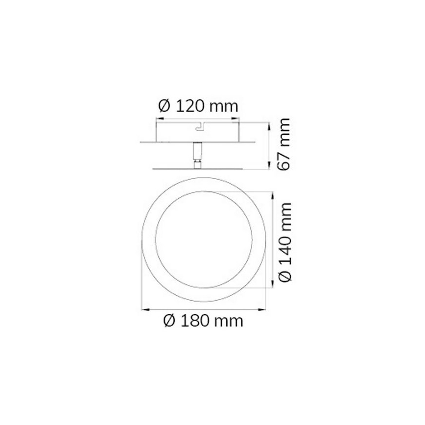 Wofi 451701709000 - LED væglampe SLIGO LED/6W/230V mat krom