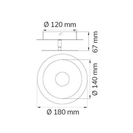 Wofi 451901709000 - LED væglampe AFIR LED/6W/230V krom