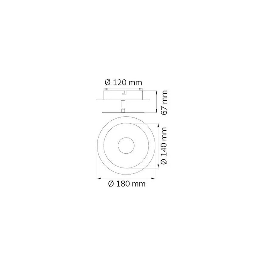 Wofi 451901709000 - LED væglampe AFIR LED/6W/230V mat krom