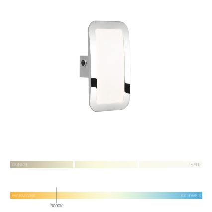 Wofi 4526.01.01.6000 - LED væglampe dæmpbar SAGA LED/8W/230V