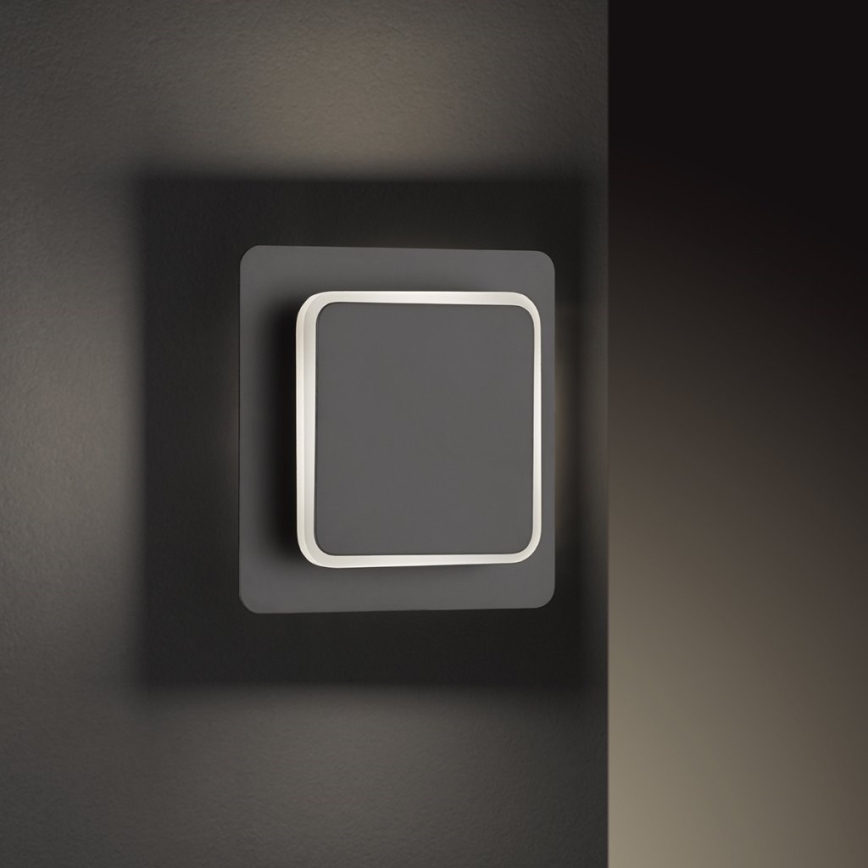 Wofi 4785.01.10.9000 - LED væglampe SUTTER LED/4,5W/230V 3000K sort