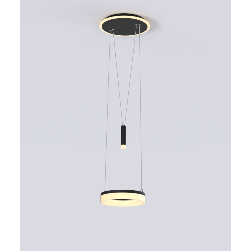 Wofi 6054-302 - LED dæmpbar loftlampe på kabel JESSE LED/15,5W/230V sort