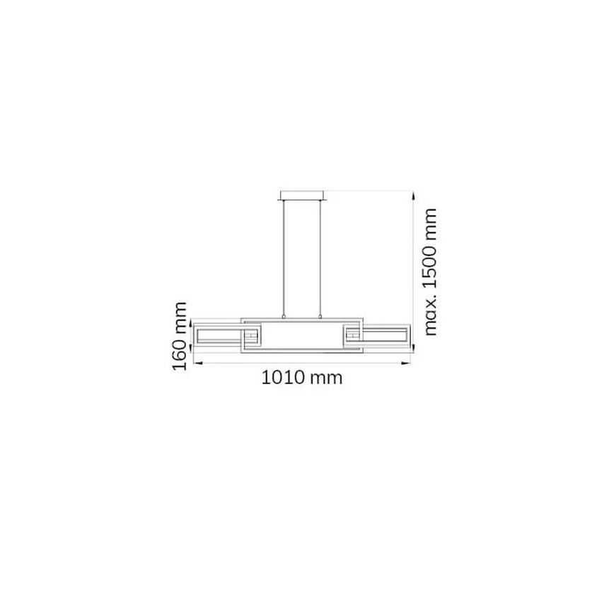 Wofi 6133.03.64.9000 - LED pendel dæmpbar MURIEL LED/26W/230V