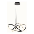 Wofi 6134-105L - LED pendel dæmpbar INDIGO LED/50W/230V sort/skinnende krom