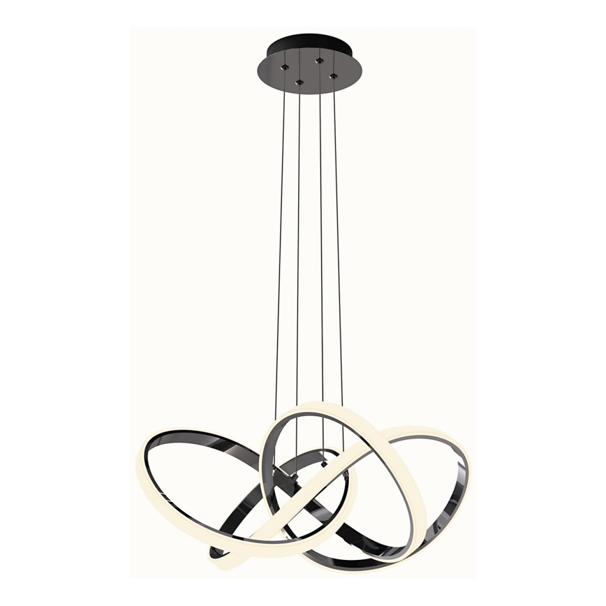 Wofi 6134-105L - LED pendel dæmpbar INDIGO LED/50W/230V sort/skinnende krom