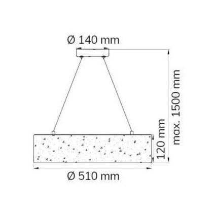 Wofi 6370.01.70.7000 - LED pendel LEIKA LED/21W/230V