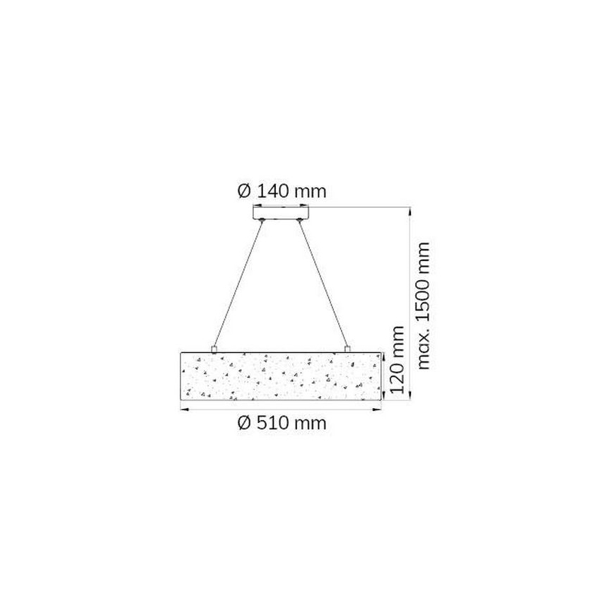 Wofi 6370.01.70.7000 - LED pendel LEIKA LED/21W/230V