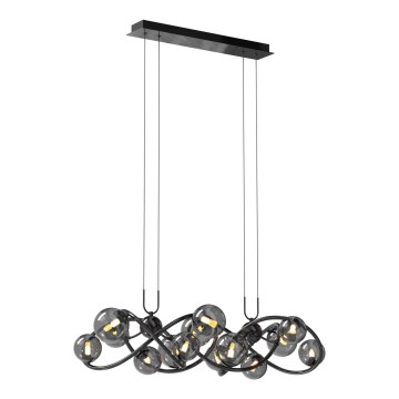 Wofi 7014-1405 - LED pendel NANCY 14xG9/3,5W/230V sort/skinnende krom