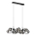 Wofi 7014-1405 - LED pendel NANCY 14xG9/3,5W/230V sort/skinnende krom