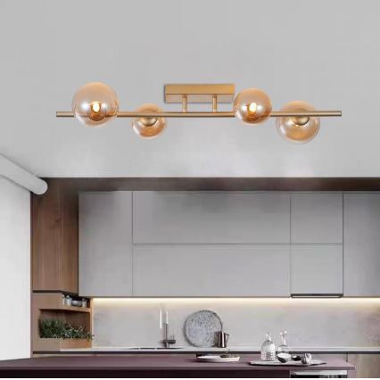 Wofi 7014-401W - LED loftlampe VILLA 4xG9/3W/230V guldfarvet