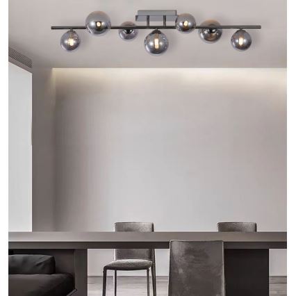 Wofi 7014-705W - LED loftlampe VILLA 7xG9/3W/230V sort