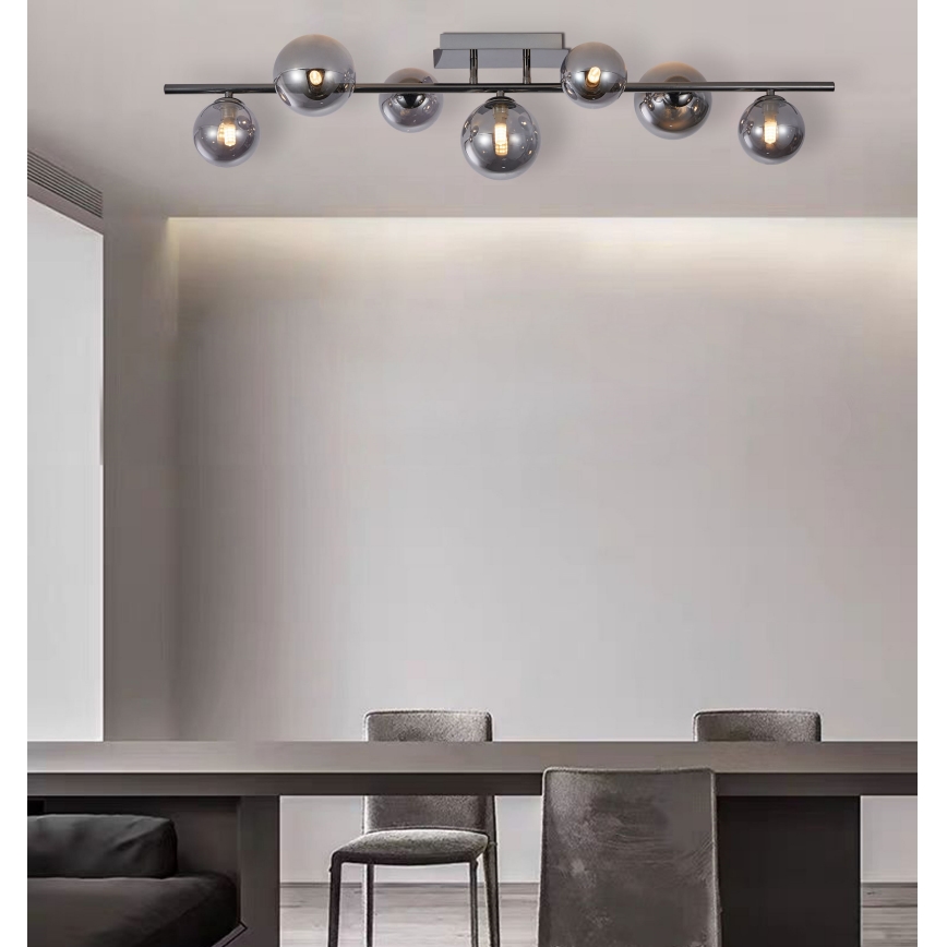 Wofi 7014-705W - LED loftlampe VILLA 7xG9/3W/230V sort