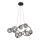 Wofi 7014-805 - LED pendel NANCY 8xG9/3,5W/230V sort/skinnende krom