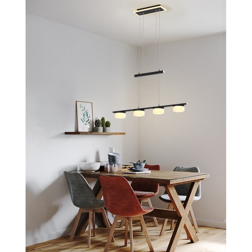 Wofi 7054-502 - LED pendel dæmpbar JESSE LED/21W/230V sort