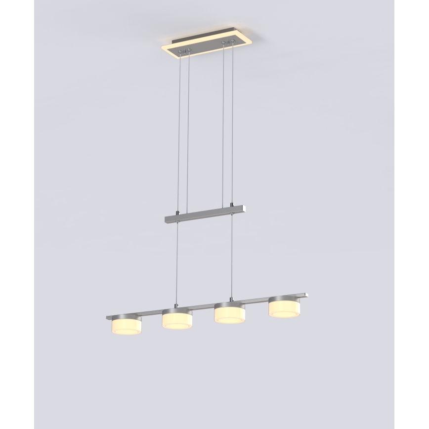 Wofi 7054-503 - LED pendel dæmpbar JESSE LED/21W/230V mat krom