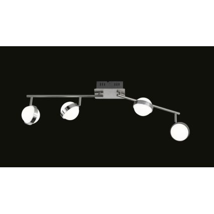 Wofi 7241.04.54.6000 - LED spotlampe dæmpbar MONDE 4xLED/6W/230V