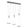 Wofi 7263.06.54.6000 - LED pendel dæmpbar JETTE 3xLED/7,5W/230V + 3xLED/1W
