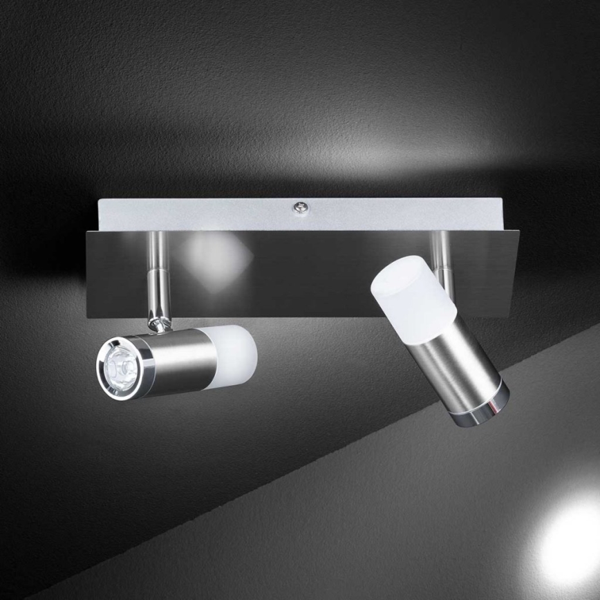 Wofi 735304016044 - LED Badeværelsesspot HUELVA 2xLED/3W/230V IP44