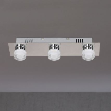 Wofi 7848.03.54.0044 - LED loftlampe til badeværelse LORIENT 3xLED/4W/230V IP23