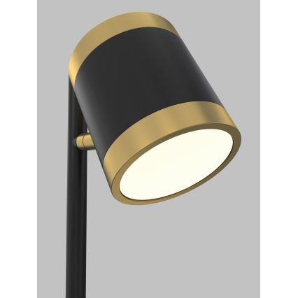 Wofi 8003-104S - LED bordlampe dæmpbar TOULOUSE LED/10W/230V sort/guldfarvet