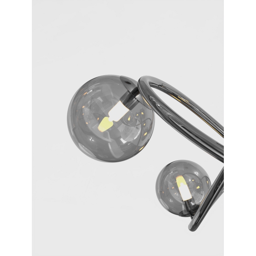 Wofi 8014-205 - LED bordlampe NANCY 2xG9/3,5W/230V sort/skinnende krom