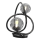 Wofi 8014-205 - LED bordlampe NANCY 2xG9/3,5W/230V sort/skinnende krom