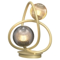 Wofi 8015-204 - LED bordlampe METZ 2xG9/3,5W/230V guldfarvet/grå