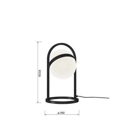 Wofi 8046-102 - LED Bordlampe dæmpbar med touch-funktion AVIGNON LED/10,5W/230V sort