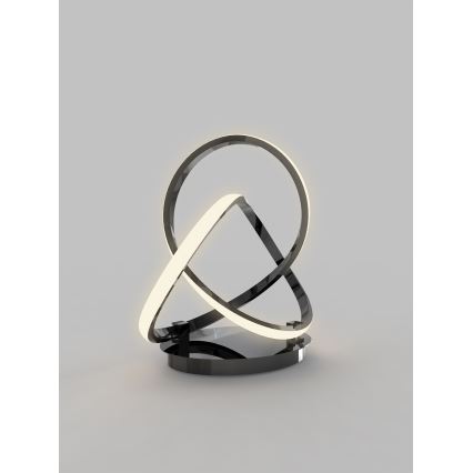 Wofi 8134-105 - LED Bordlampe dæmpbar med touch-funktion INDIGO LED/10,5W/230V sort/skinnende krom