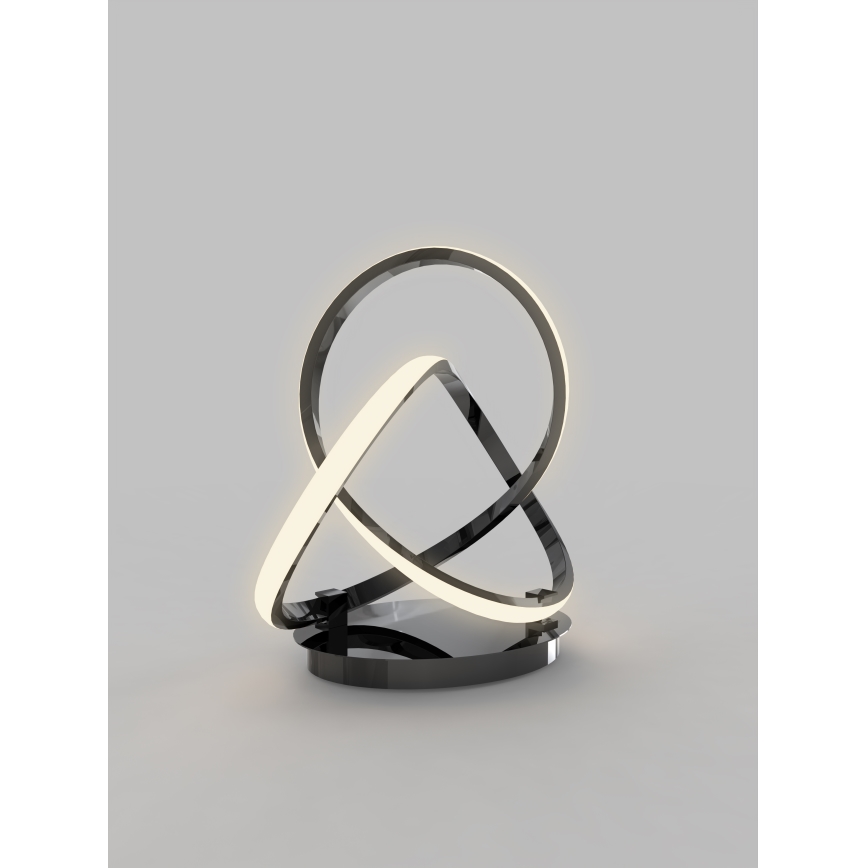 Wofi 8134-105 - LED Bordlampe dæmpbar med touch-funktion INDIGO LED/10,5W/230V sort/skinnende krom