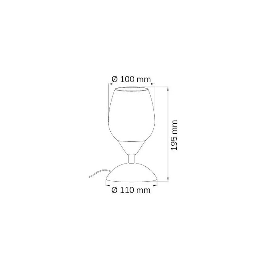 Wofi 814101640500 - Bordlampe m. touch-funktion dæmpbar FLAME 1xE14/60W/230V