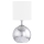 Wofi 8149.02.70.6006 - Bordlampe CARMEN 1xE14/40W/230V + 1xG9/10W sølvfarvet