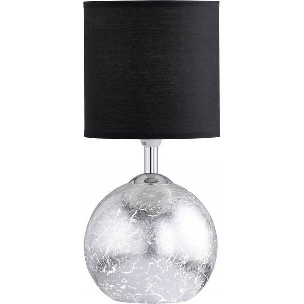 Wofi 8149.02.70.6010 - Bordlampe CARMEN 1xE14/40W/230V sort/sølv