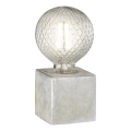 WOFI 8213.01.50.7000 - Bordlampe BROAD 1xE27/10W/230V beton