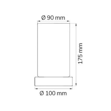 Wofi 830701640170 - Bordlampe m. touch-funktion dæmpbar LOFT 1xE14/40W/230V