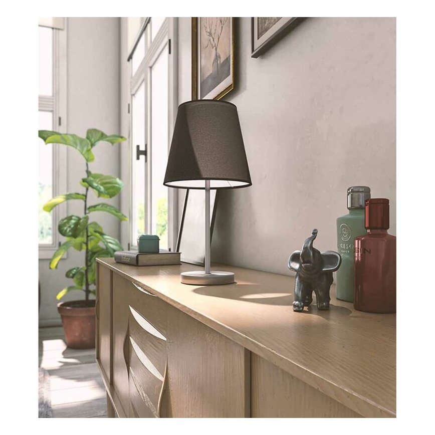 Wofi 8324.01.10.0000 - Bordlampe CESENA 1xE14/42W/230V sort