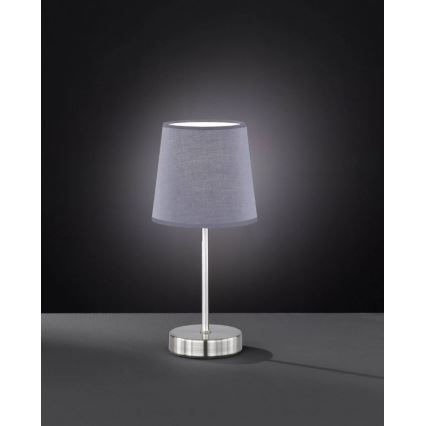 Wofi 8324.01.50.0000 - Bordlampe CESENA 1xE14/42W/230V grå