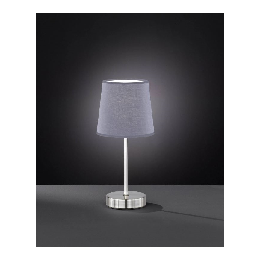 Wofi 8324.01.50.0000 - Bordlampe CESENA 1xE14/42W/230V grå