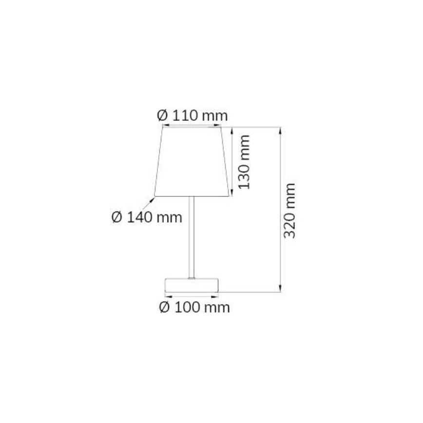 Wofi 8324.01.94.8000 - Bordlampe CESENA 1xE14/42W/230V lyserød