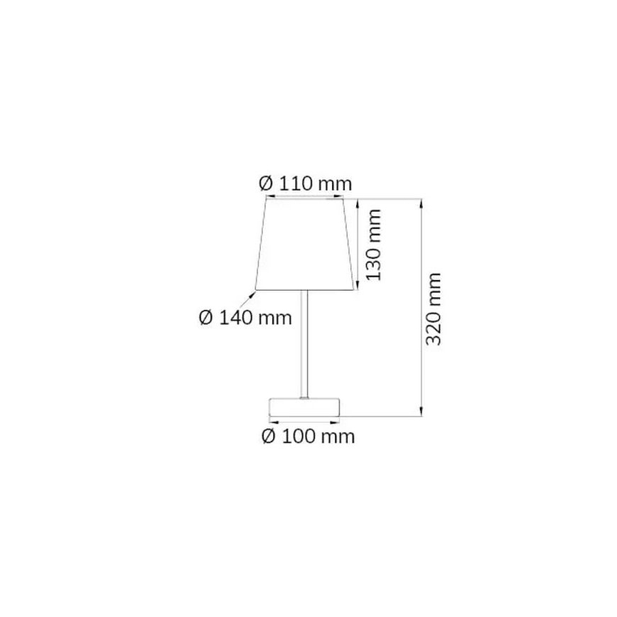 Wofi 832401949000 - Bordlampe CESENA 1xE14/42W/230V lyserød