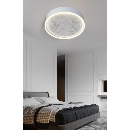 Wofi 9002-103M - LED loftlampe dæmpbar BORDEAUX LED/37W/230V sølvfarvet