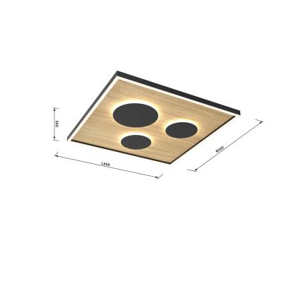 Wofi 9012-306L - LED loftlampe dæmpbar DIJON LED/40W/230V