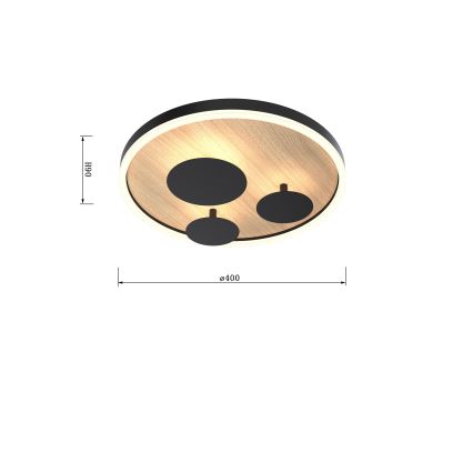 Wofi 9013-306S - LED Dæmpbar loftlampe REIMS LED/26W/230V