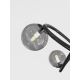 Wofi 9014-1205 - LED loftlampe NANCY 12xG9/3,5W/230V sort krom