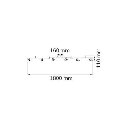 Wofi 9026.06.64.5000 - LED spotlampe ZARA 6xLED/5,2W/230V
