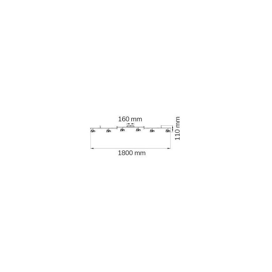 Wofi 9026.06.64.5000 - LED spotlampe ZARA 6xLED/5,2W/230V