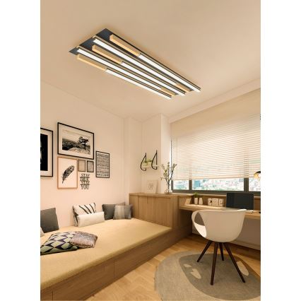 Wofi 9031-506L - LED Dæmpbar loftlampe PALERMO LED/57W/230V gummitræ